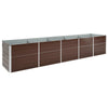 Erhöhtes Blumenbeet Evike 400x80x77cm (verzinkter Stahl)