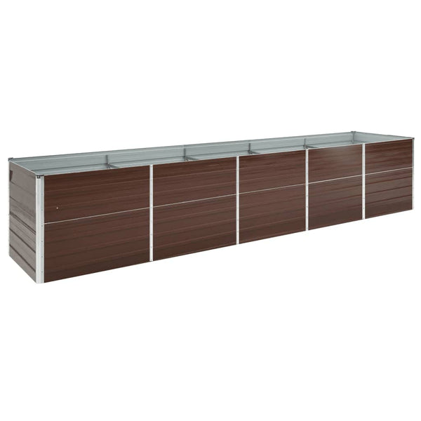 Erhöhtes Blumenbeet Evike 400x80x77cm (verzinkter Stahl)
