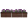 Erhöhtes Blumenbeet Evike 400x80x77cm (verzinkter Stahl)