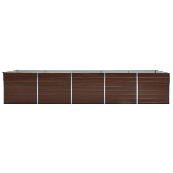Erhöhtes Blumenbeet Evike 400x80x77cm (verzinkter Stahl)