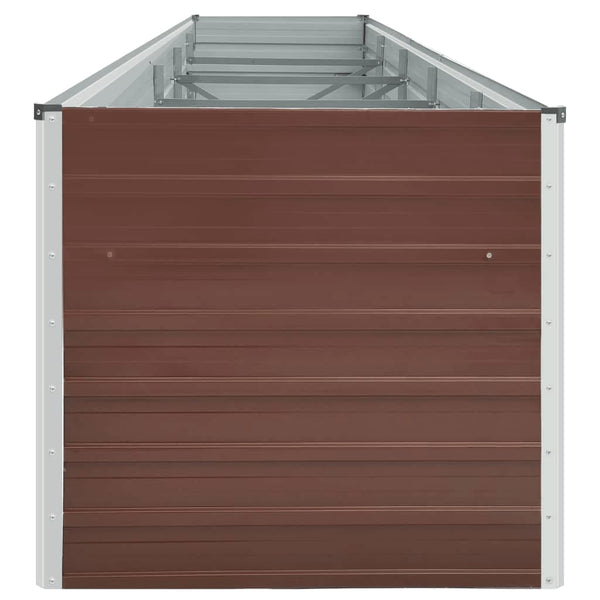Erhöhtes Blumenbeet Evike 400x80x77cm (verzinkter Stahl)