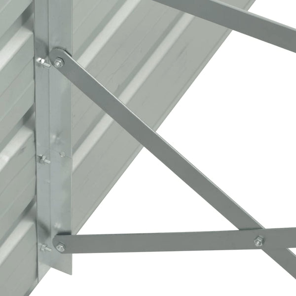 Erhöhtes Blumenbeet Evike 400x80x77cm (verzinkter Stahl)