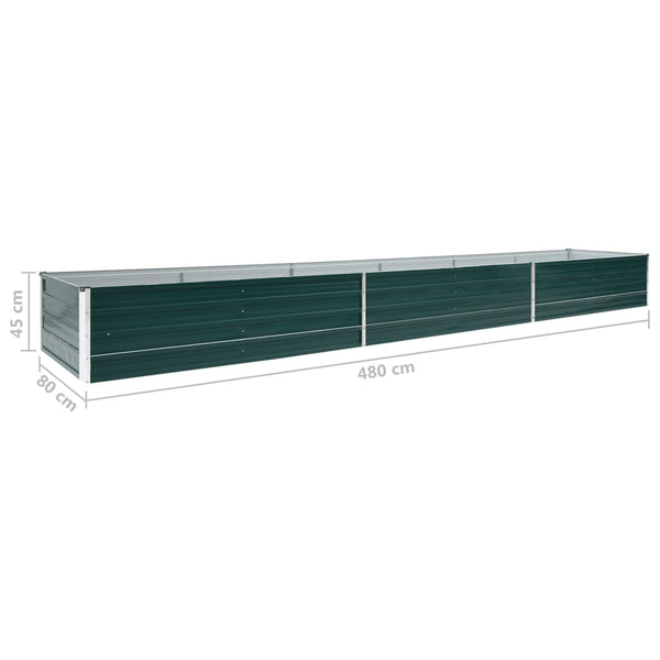 Grünes Hochbeet Iura 480x80x45cm (verz. Stahl)