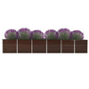Erhöhtes Blumenbeet Evike 480x80x77cm (galv. Stahl)