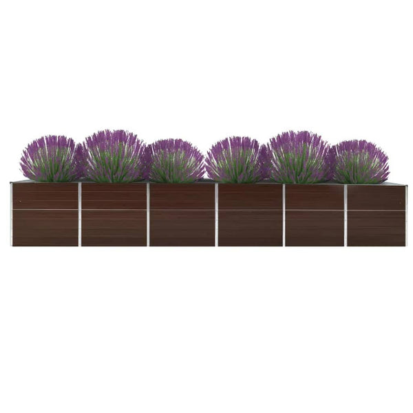 Erhöhtes Blumenbeet Evike 480x80x77cm (galv. Stahl)