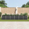 Anthrazitfarbenes Hochbeet Ghirghina 480x80x77cm (verzinkter Stahl)
