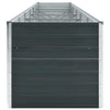 Anthrazitfarbenes Hochbeet Ghirghina 480x80x77cm (verzinkter Stahl)