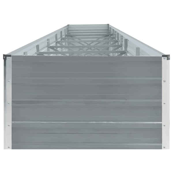 Graues Hochbeet Hareclia 600x80x45cm (verz. Stahl)