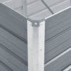 Graues Hochbeet Hareclia 600x80x45cm (verz. Stahl)