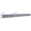 Graues Hochbeet Hareclia 600x80x45cm (verz. Stahl)