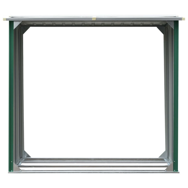 Grüner Geräteschuppen verzinkter Stahl Vinzenz 172x91x154cm