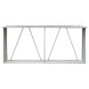 Brauner Holzschuppen verzinkter Stahl Stoleru 330x84x152cm
