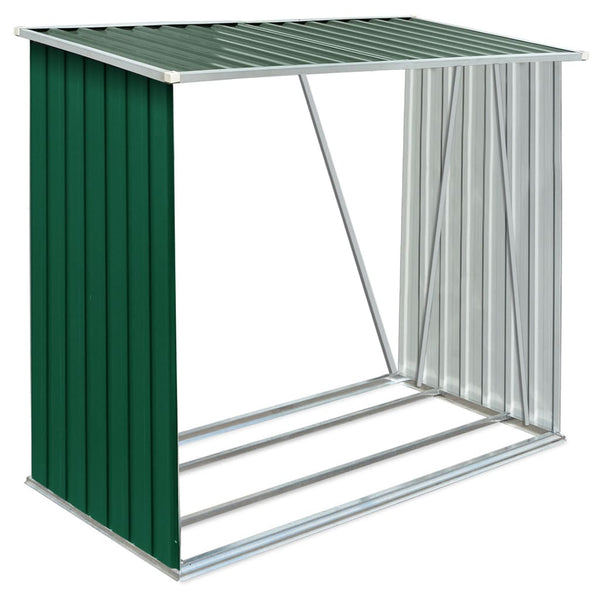 Grüner Geräteschuppen verzinkter Stahl Bietu 163x83x154cm