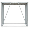 Brauner Holzschuppen verzinkter Stahl Bietu 163x83x154cm