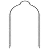 Schwarzer Gartenbogen Karll 150x34x240cm (Eisen)
