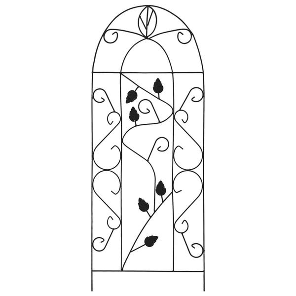 Meluzina mustat kasvitelineet 40x100cm (3 kpl rautaa)