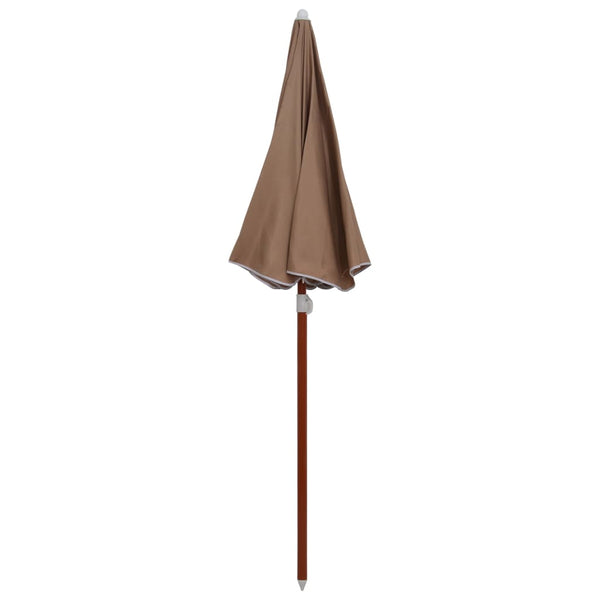 Braungrauer Sonnenschirm mit Stahlstange Ralph 180cm