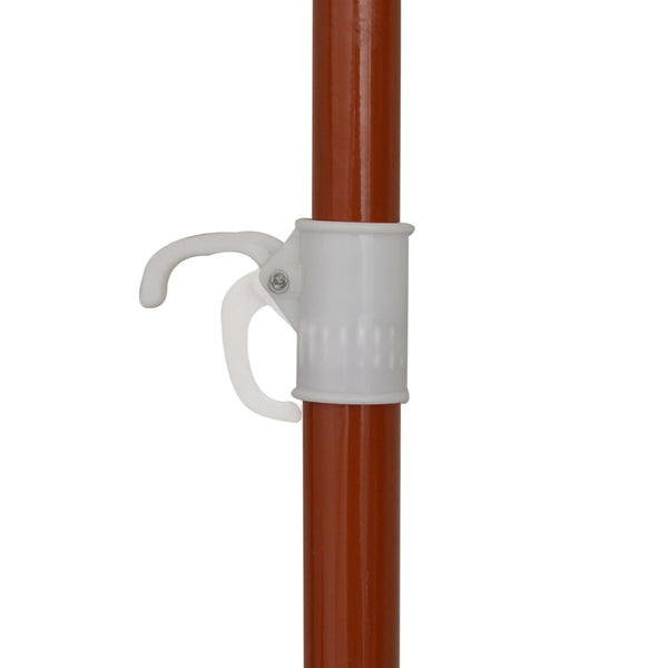 Braungrauer Sonnenschirm mit Stahlstange Ralph 180cm