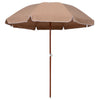 Braungrauer Sonnenschirm Stahlmast Ralph 240cm