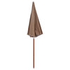 Braungrauer Sonnenschirm Stahlmast Ralph 240cm