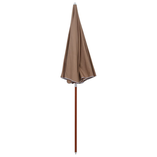 Braungrauer Sonnenschirm Stahlmast Ralph 240cm