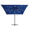 Sonnenschirm blau Cantilever LED/Stahlmast Carleto 250x250cm