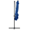 Sonnenschirm blau Cantilever LED/Stahlmast Carleto 250x250cm