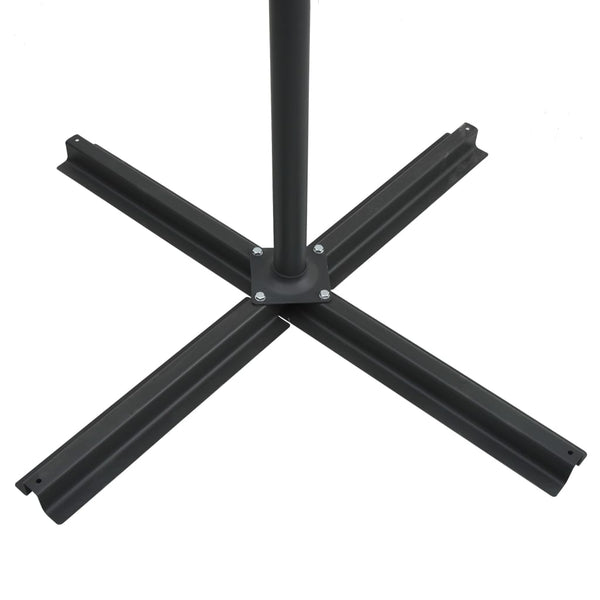 Sonnenschirm blau Cantilever LED/Stahlmast Carleto 250x250cm
