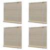 Natürliche Bambusrollos Rem 120x160cm (4 Stk.)