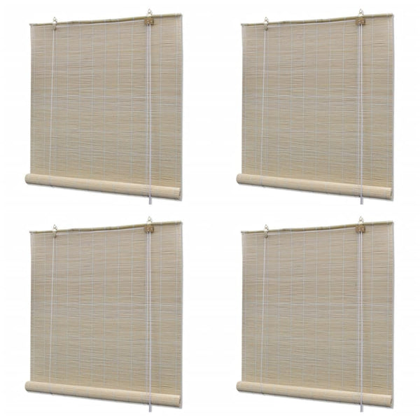Natürliche Bambusrollos Rem 120x160cm (4 Stk.)