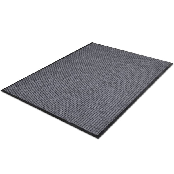 Graue PVC-Fußmatten Data 90x60cm (2 Stk.)