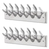 Silberne Garderobenhaken Mariel (2 Stk., Aluminium)