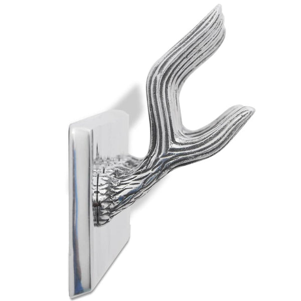 Silberne Garderobenhaken Mariel (2 Stk., Aluminium)