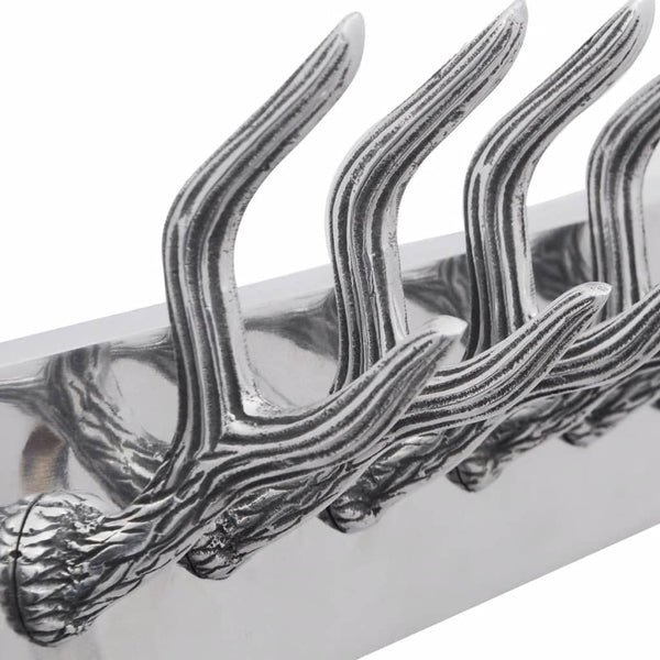 Silberne Garderobenhaken Mariel (2 Stk., Aluminium)