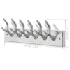 Silberne Garderobenhaken Mariel (2 Stk., Aluminium)