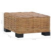 Natürlicher Couchtisch Modi 47x47x28cm (Rattan)