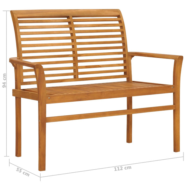 Gartenbank Breite 112cm (Teak)
