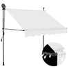 Creme Gelenkarmmarkise mit LED-Beleuchtung Levente 150cm