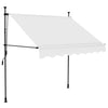 Creme Gelenkarmmarkise mit LED-Beleuchtung Levente 150cm