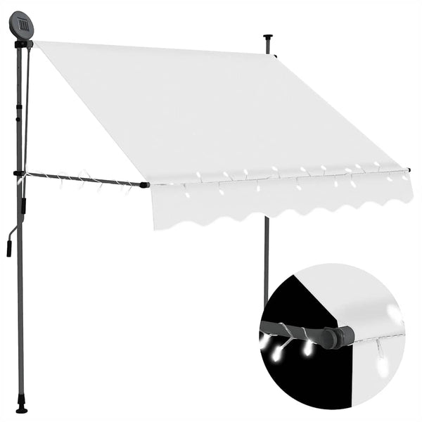 Kerma sisäänkelattava markiisi led-valoilla Levente 200cm