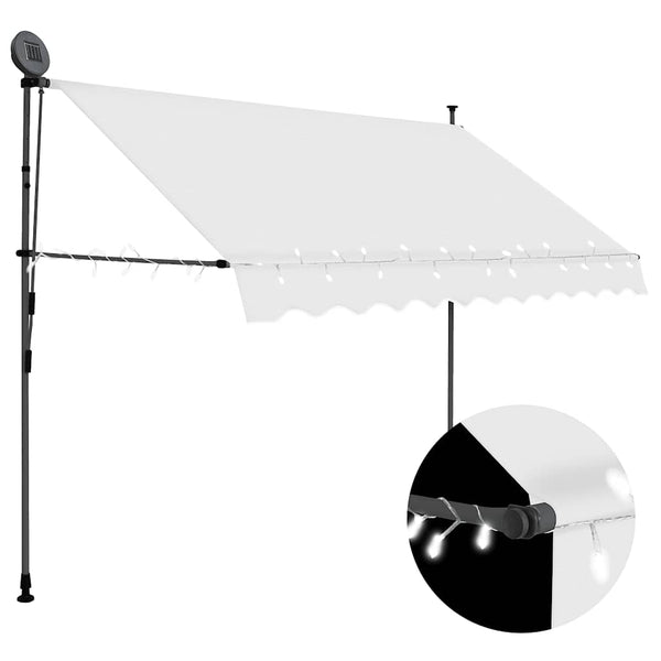Kerma sisäänkelattava markiisi led-valoilla Levente 250cm
