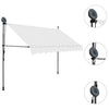 Kerma sisäänkelattava markiisi led-valoilla Levente 250cm