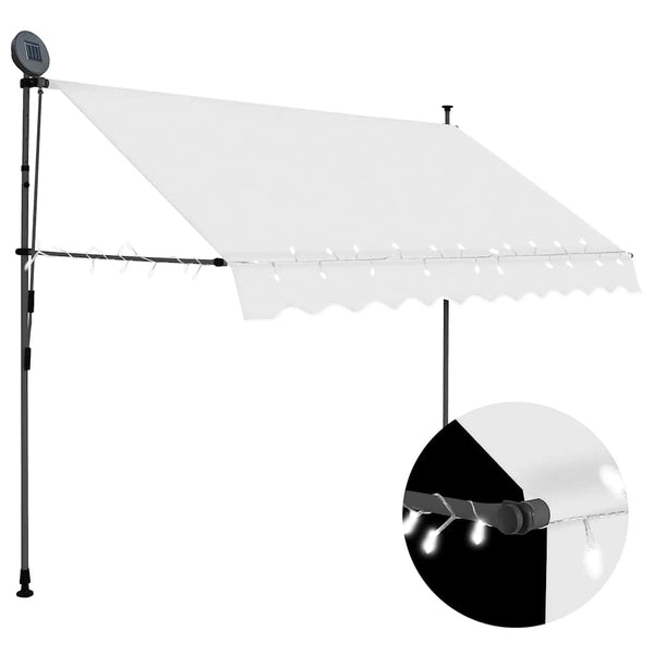 Kerma sisäänkelattava markiisi led-valoilla Levente 300cm