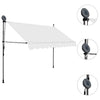 Kerma sisäänkelattava markiisi led-valoilla Levente 300cm