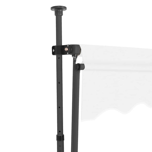 Cremefarbene Kassettenmarkise mit LED-Beleuchtung Levente 400cm