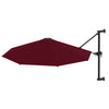Roter Wandsonnenschirm mit Metallstange Aitan 300cm