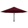 Roter Wandsonnenschirm mit Metallstange Aitan 300cm