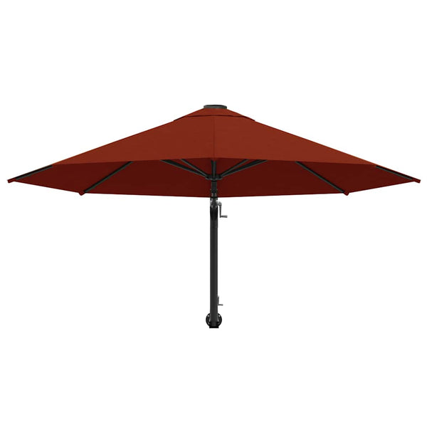 Terracotta-Wandsonnenschirm Aitan 300cm (Metallstange)