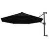 Schwarzer Sonnenschirm zur Wandmontage Aita 300cm (Metallmast)