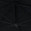 Schwarzer Sonnenschirm zur Wandmontage Aita 300cm (Metallmast)